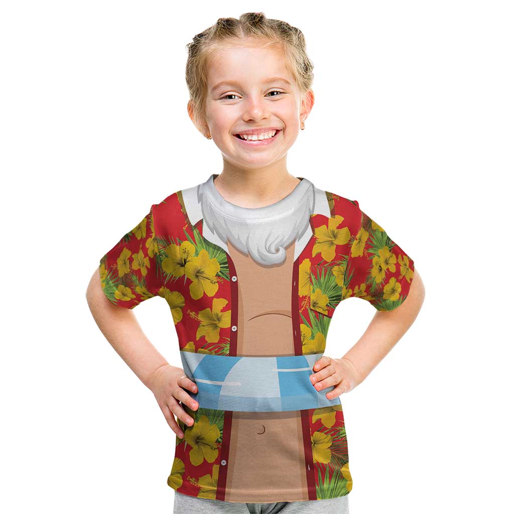 Polynesia Santa Claus Costume Kid T Shirt Tropical Vibe