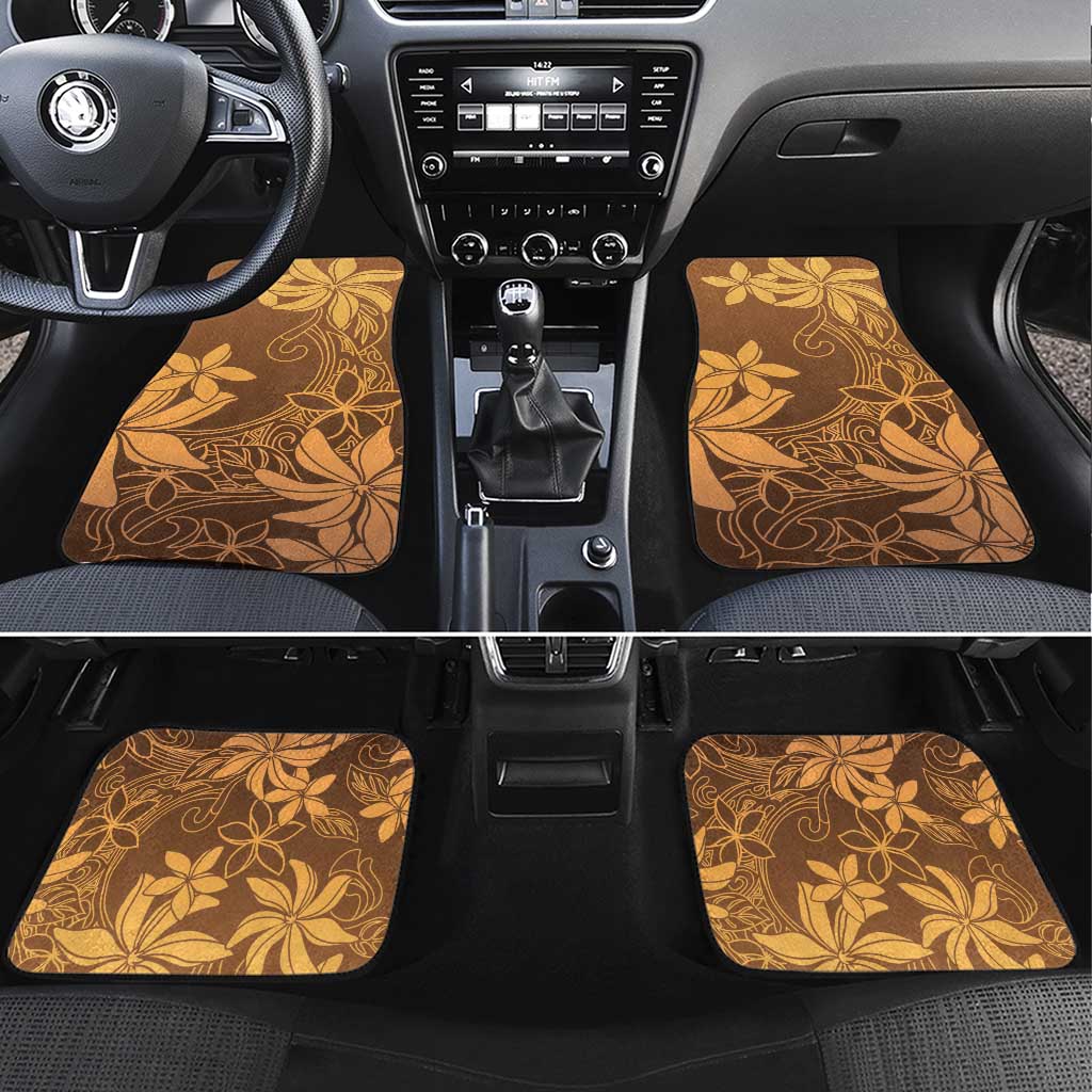 Tiare Tahiti Car Mats Brown Polynesia Motifs - Polynesian Pride