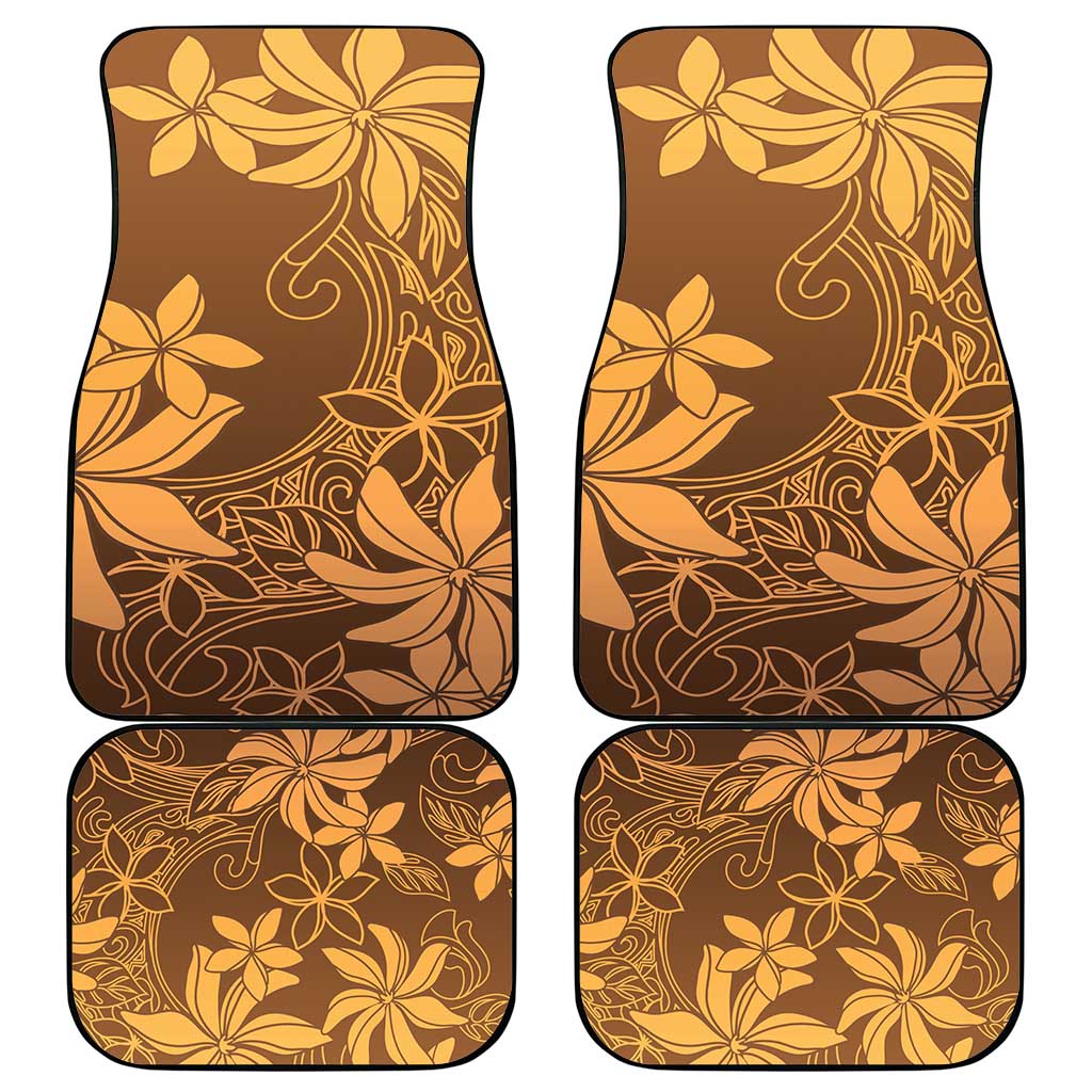 Tiare Tahiti Car Mats Brown Polynesia Motifs - Polynesian Pride
