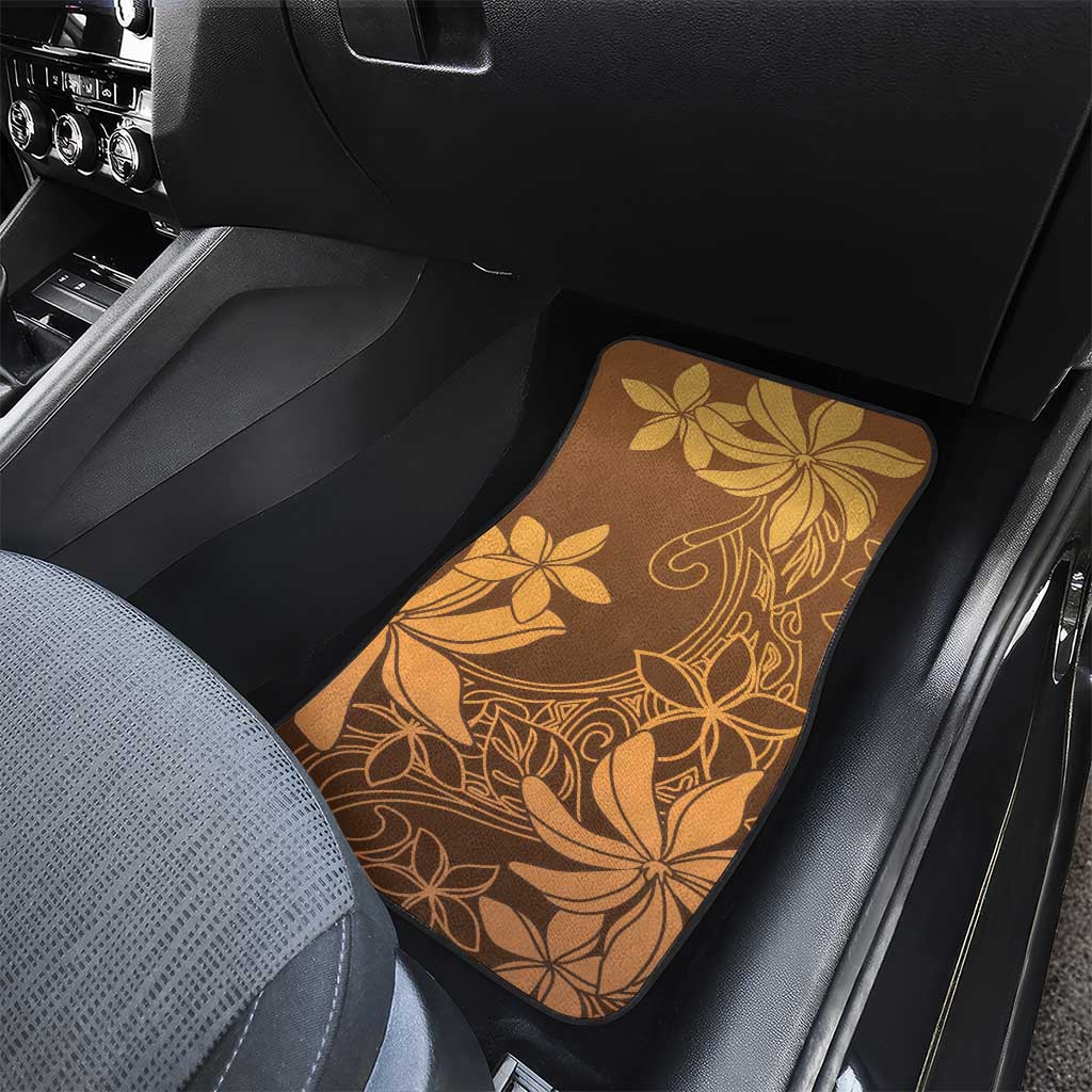 Tiare Tahiti Car Mats Brown Polynesia Motifs - Polynesian Pride