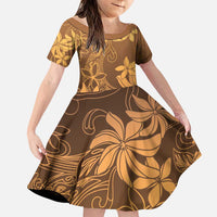 Tiare Tahiti Family Matching Puletasi and Hawaiian Shirt Brown Polynesia Motifs - Polynesian Pride