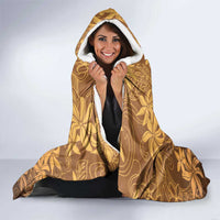 Tiare Tahiti Hooded Blanket Brown Polynesia Motifs - Polynesian Pride