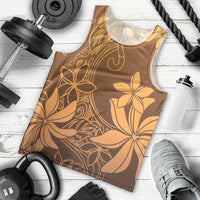 Tiare Tahiti Men Tank Top Brown Polynesia Motifs - Polynesian Pride