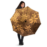 Tiare Tahiti Umbrella Brown Polynesia Motifs - Polynesian Pride