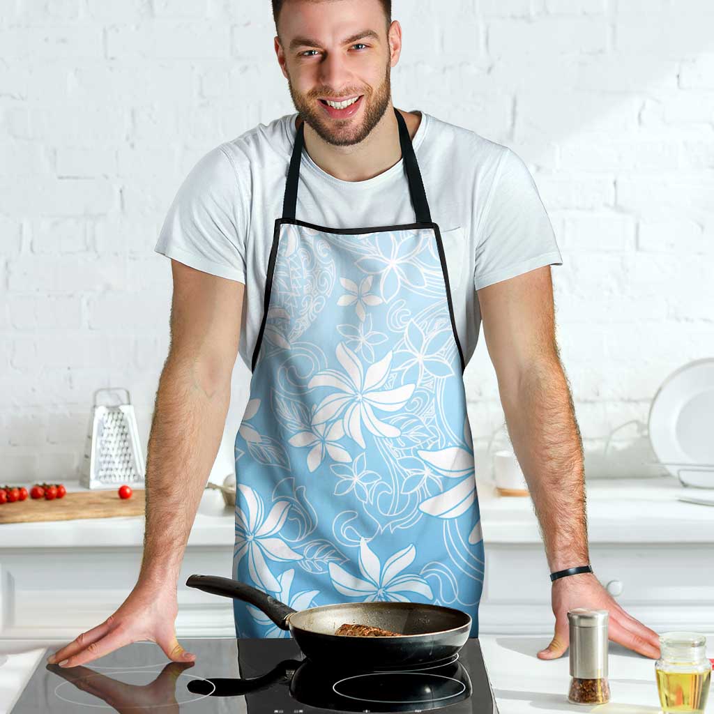Tiare Tahiti Apron Blue Polynesia Motifs - Polynesian Pride