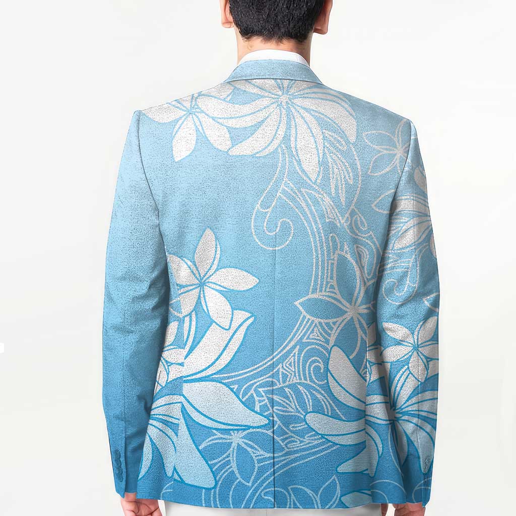 Tiare Tahiti Blazer Blue Polynesia Motifs - Polynesian Pride