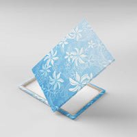 Tiare Tahiti Canvas Wall Art Blue Polynesia Motifs - Polynesian Pride