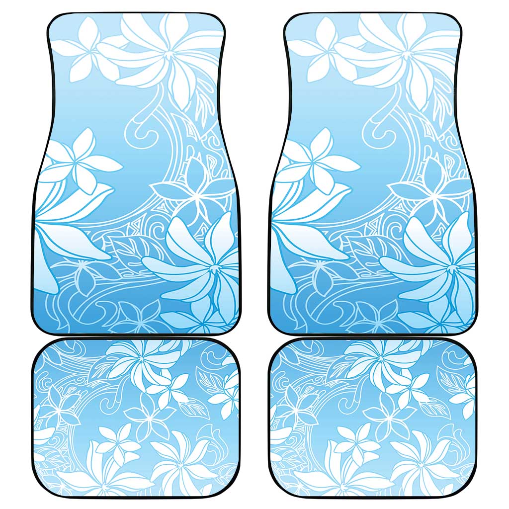 Tiare Tahiti Car Mats Blue Polynesia Motifs - Polynesian Pride