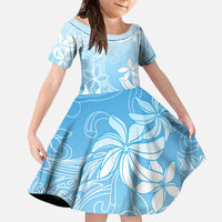 Tiare Tahiti Family Matching Mermaid Dress and Hawaiian Shirt Blue Polynesia Motifs - Polynesian Pride