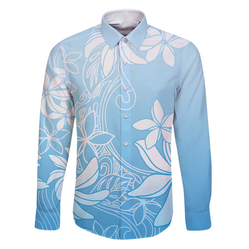 Tiare Tahiti Family Matching Puletasi and Hawaiian Shirt Blue Polynesia Motifs - Polynesian Pride