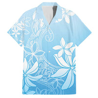 Tiare Tahiti Hawaiian Shirt Blue Polynesia Motifs - Polynesian Pride