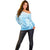 Tiare Tahiti Off Shoulder Sweater Blue Polynesia Motifs - Polynesian Pride