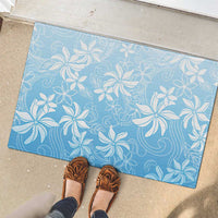 Tiare Tahiti Rubber Doormat Blue Polynesia Motifs - Polynesian Pride