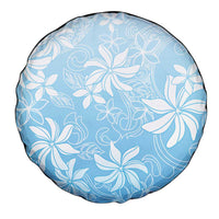 Tiare Tahiti Spare Tire Cover Blue Polynesia Motifs - Polynesian Pride