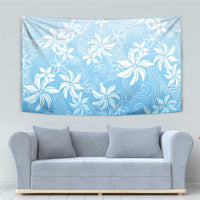 Tiare Tahiti Tapestry Blue Polynesia Motifs - Polynesian Pride