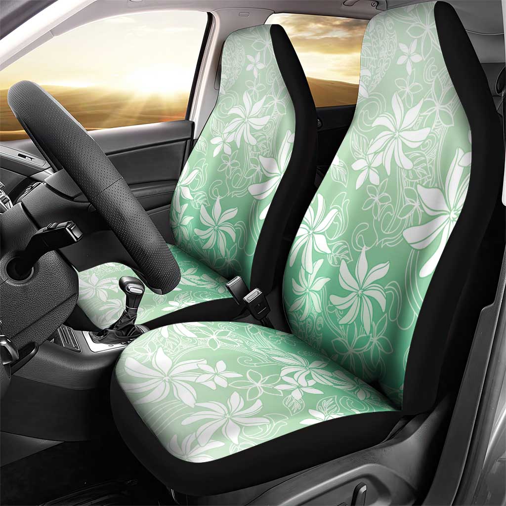 Tiare Tahiti Car Seat Cover Matcha Polynesia Motifs - Polynesian Pride