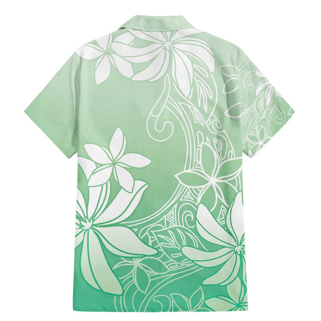 Tiare Tahiti Family Matching Mermaid Dress and Hawaiian Shirt Matcha Polynesia Motifs - Polynesian Pride