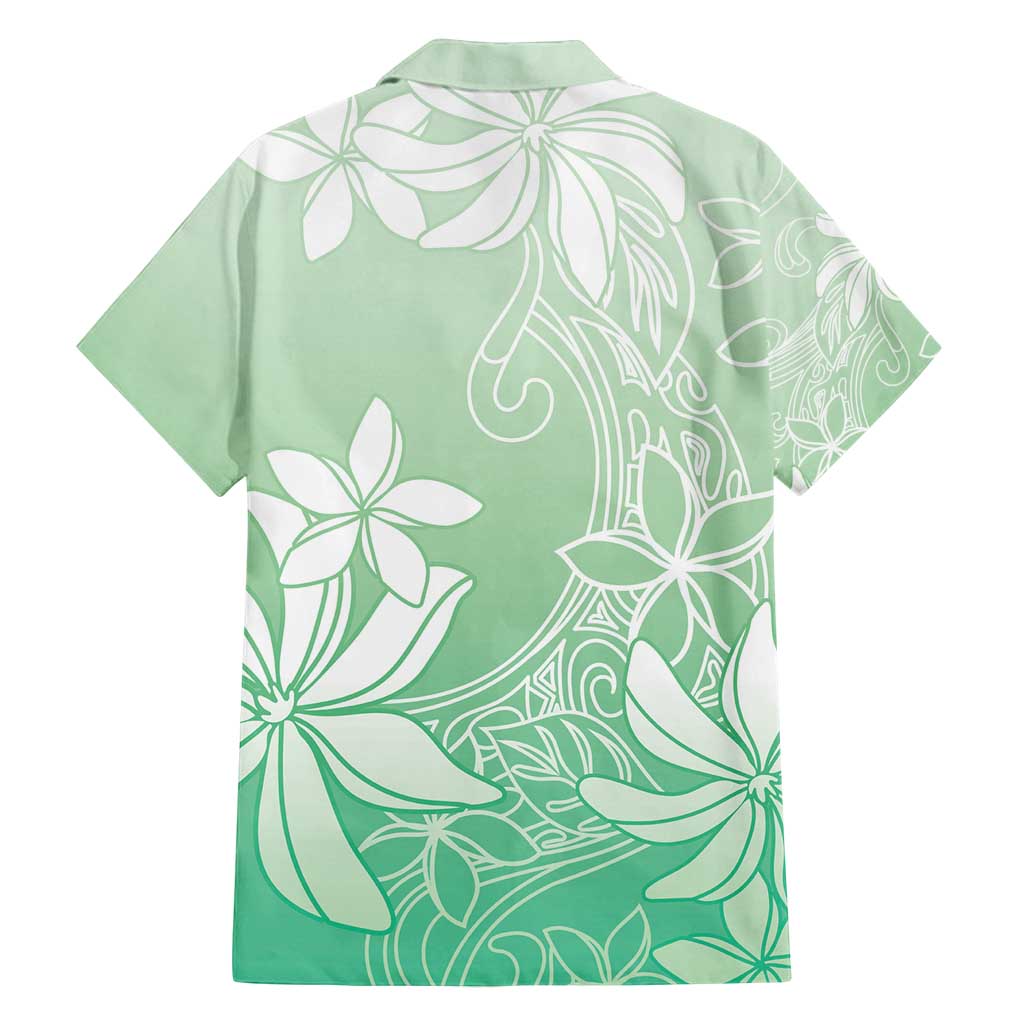 Tiare Tahiti Family Matching Puletasi and Hawaiian Shirt Matcha Polynesia Motifs - Polynesian Pride