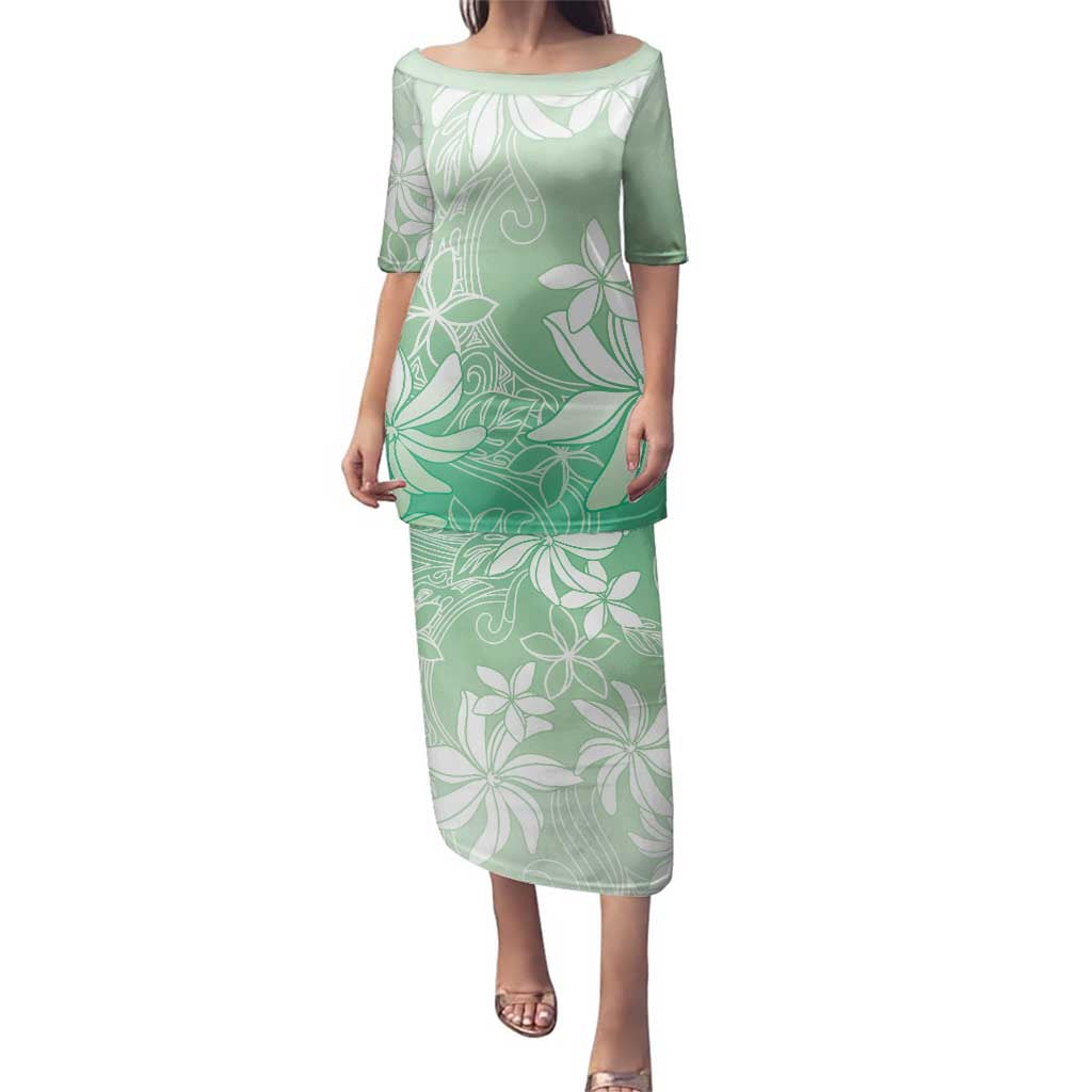 Tiare Tahiti Family Matching Puletasi and Hawaiian Shirt Matcha Polynesia Motifs - Polynesian Pride