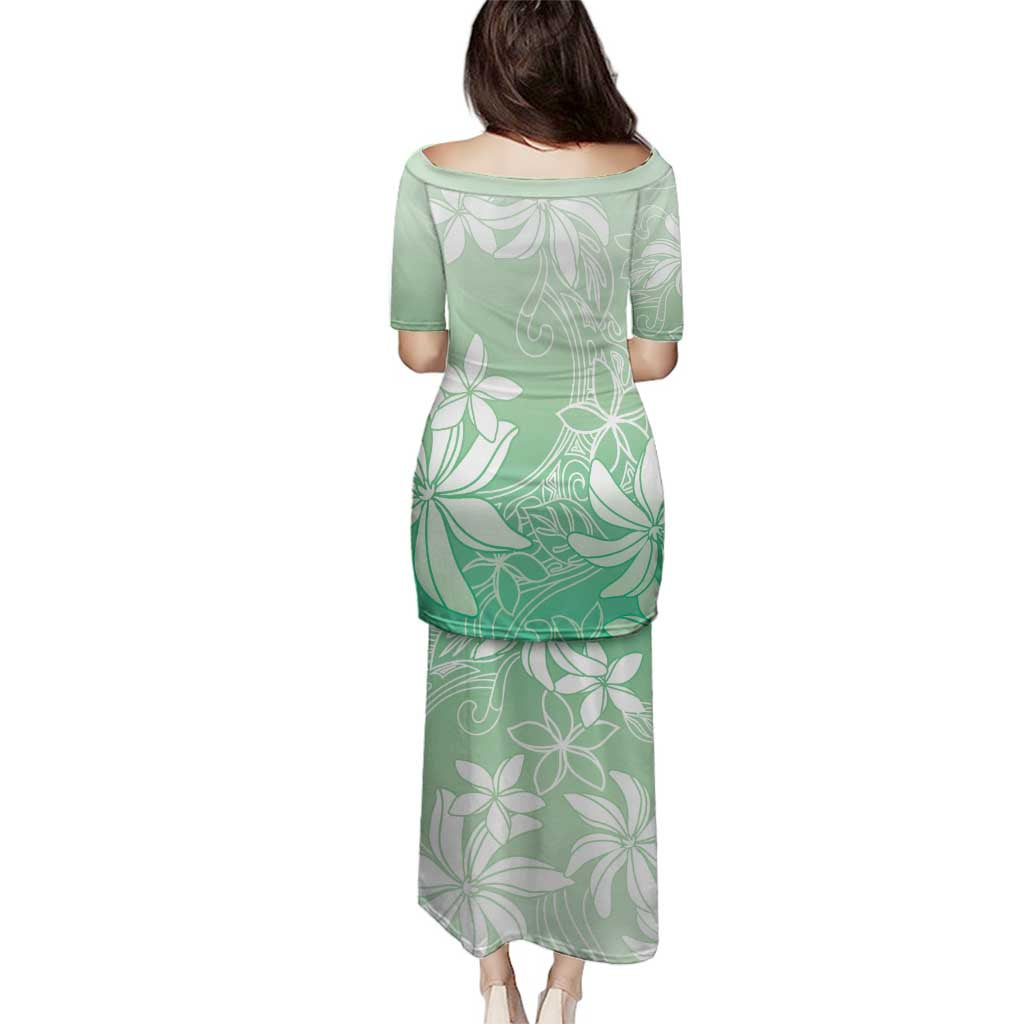 Tiare Tahiti Family Matching Puletasi and Hawaiian Shirt Matcha Polynesia Motifs - Polynesian Pride