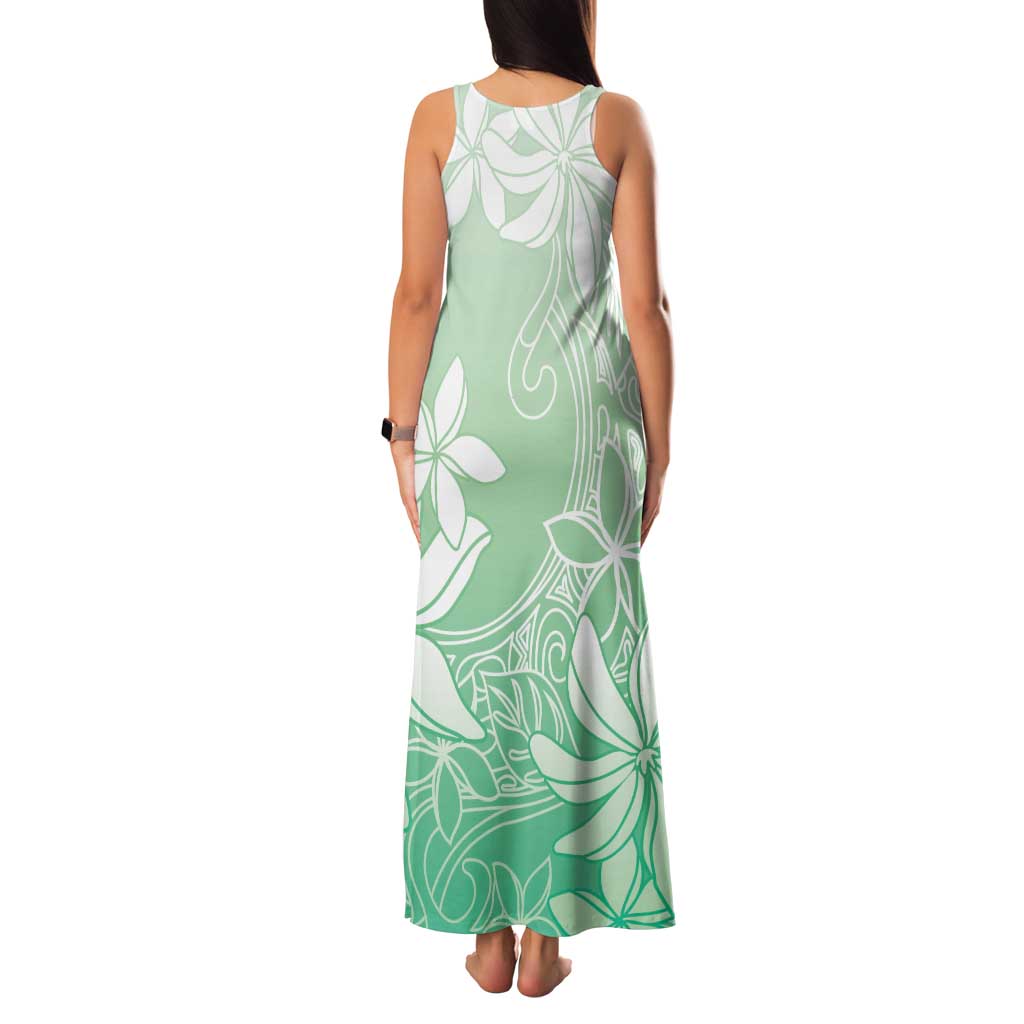 Tiare Tahiti Family Matching Tank Maxi Dress and Hawaiian Shirt Matcha Polynesia Motifs - Polynesian Pride