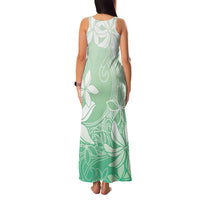 Tiare Tahiti Family Matching Tank Maxi Dress and Hawaiian Shirt Matcha Polynesia Motifs - Polynesian Pride