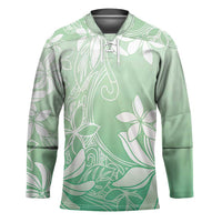 Tiare Tahiti Hockey Jersey Matcha Polynesia Motifs - Polynesian Pride