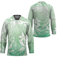 Tiare Tahiti Hockey Jersey Matcha Polynesia Motifs - Polynesian Pride