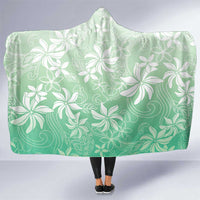 Tiare Tahiti Hooded Blanket Matcha Polynesia Motifs - Polynesian Pride