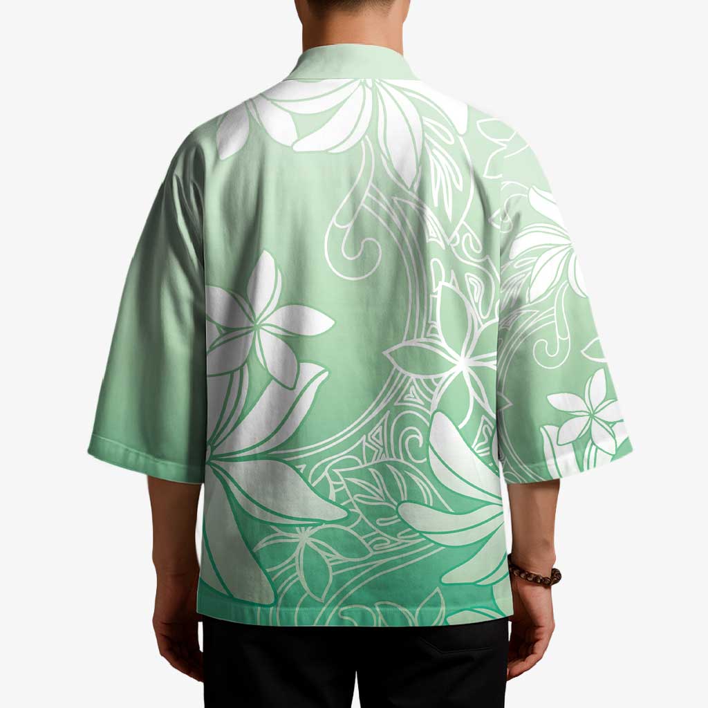 Tiare Tahiti Kimono Matcha Polynesia Motifs - Polynesian Pride