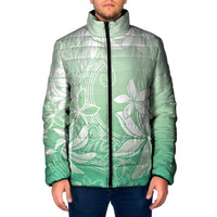 Tiare Tahiti Padded Jacket Matcha Polynesia Motifs - Polynesian Pride