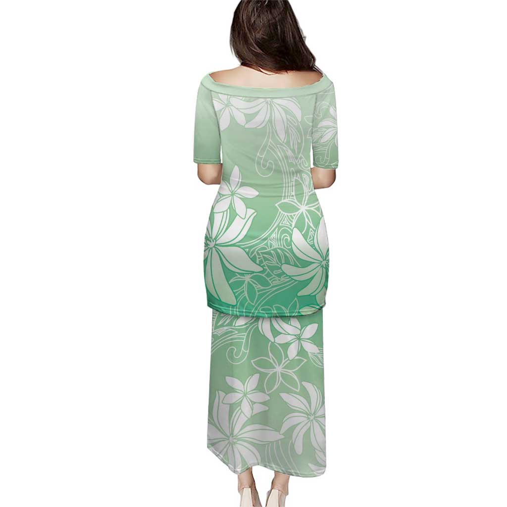 Tiare Tahiti Puletasi Matcha Polynesia Motifs - Polynesian Pride