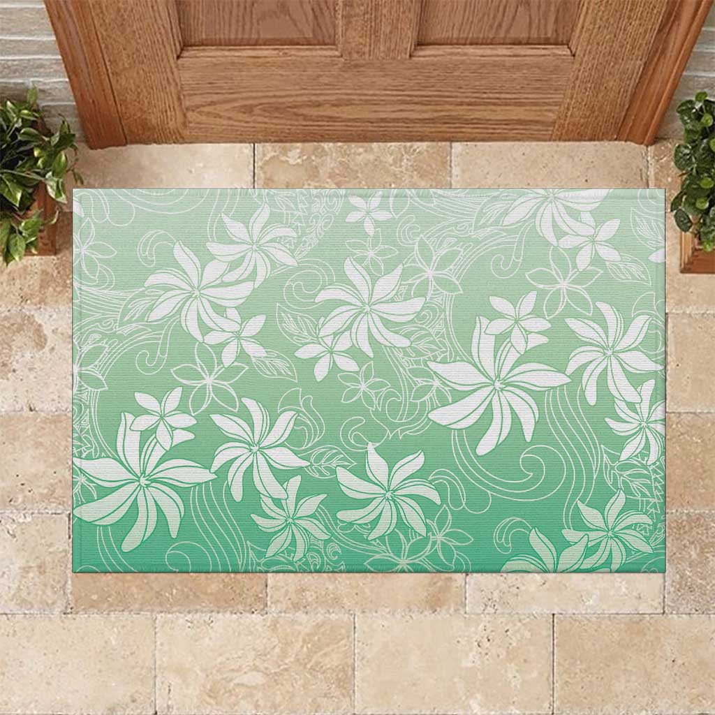 Tiare Tahiti Rubber Doormat Matcha Polynesia Motifs - Polynesian Pride