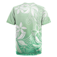 Tiare Tahiti Rugby Jersey Matcha Polynesia Motifs - Polynesian Pride