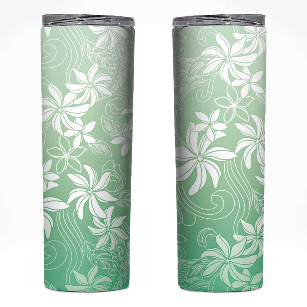 Tiare Tahiti Skinny Tumbler Matcha Polynesia Motifs - Polynesian Pride