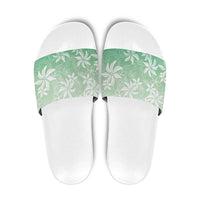 Tiare Tahiti Slide Sandals Matcha Polynesia Motifs - Polynesian Pride