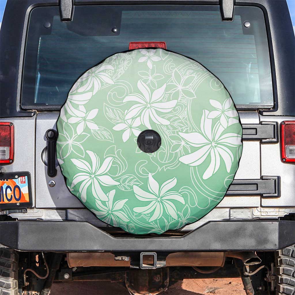 Tiare Tahiti Spare Tire Cover Matcha Polynesia Motifs - Polynesian Pride