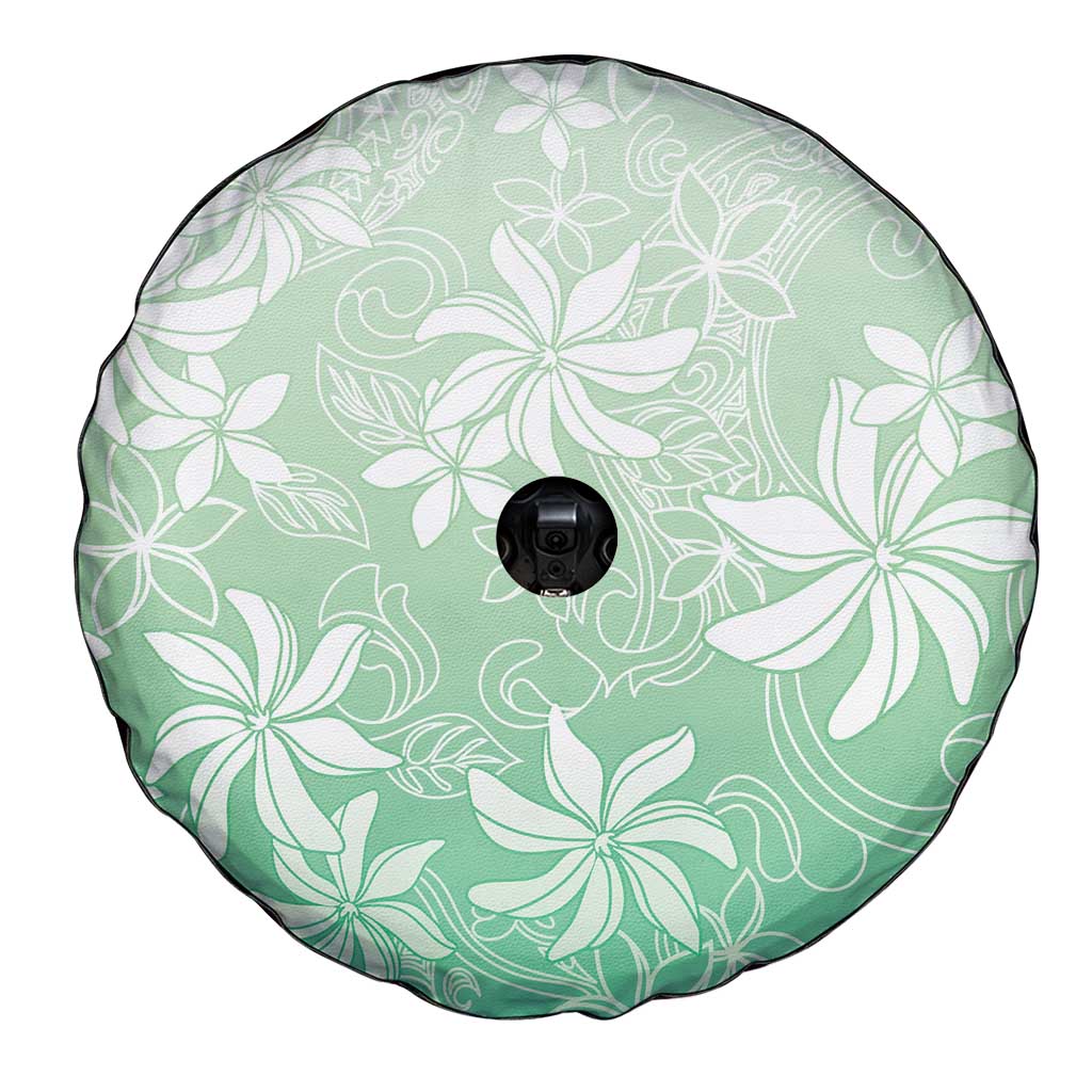 Tiare Tahiti Spare Tire Cover Matcha Polynesia Motifs - Polynesian Pride