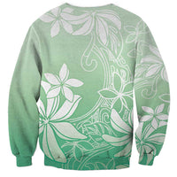 Tiare Tahiti Sweatshirt Matcha Polynesia Motifs - Polynesian Pride