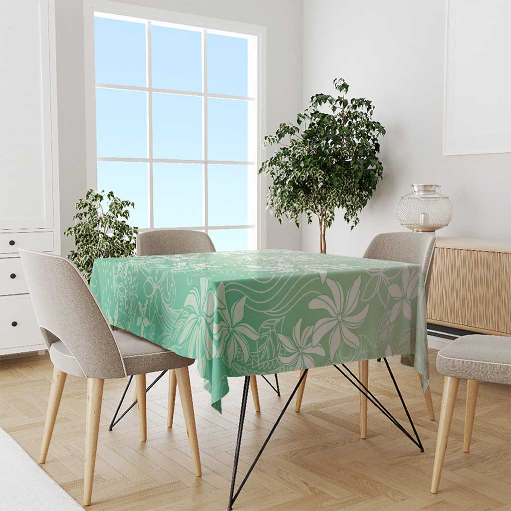 Tiare Tahiti Tablecloth Matcha Polynesia Motifs - Polynesian Pride
