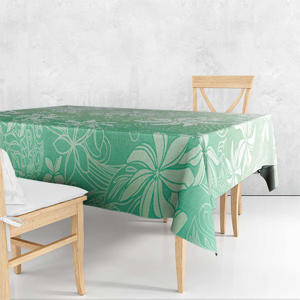 Tiare Tahiti Tablecloth Matcha Polynesia Motifs - Polynesian Pride