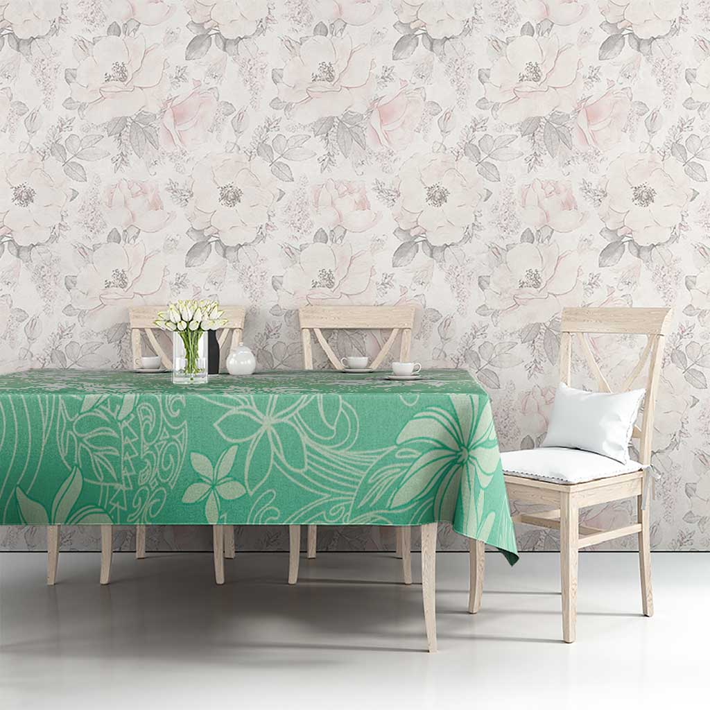 Tiare Tahiti Tablecloth Matcha Polynesia Motifs - Polynesian Pride