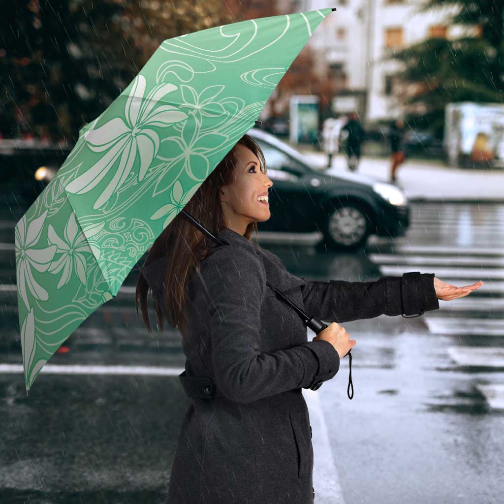 Tiare Tahiti Umbrella Matcha Polynesia Motifs - Polynesian Pride