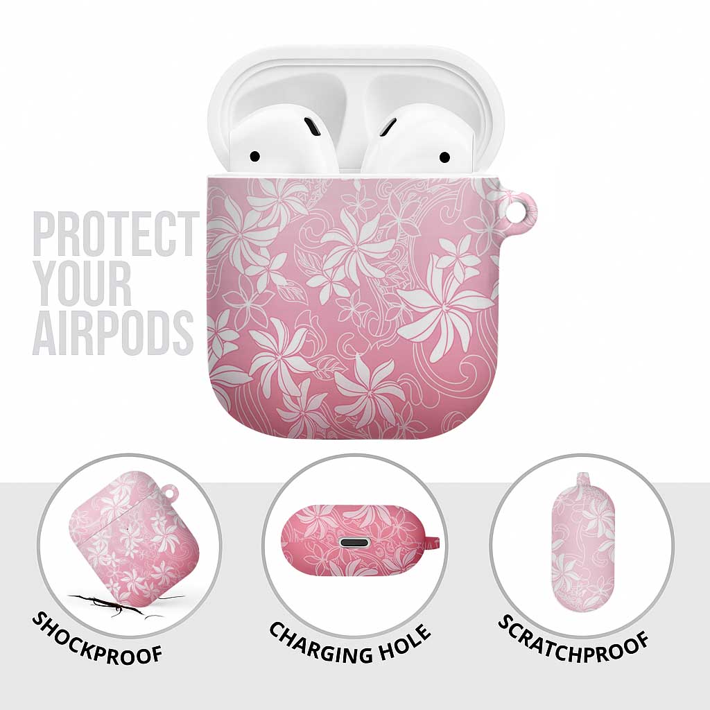 Tiare Tahiti AirPods Case Pink Polynesia Motifs - Polynesian Pride