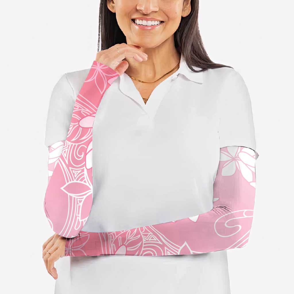 Tiare Tahiti Arm Sleeves Pink Polynesia Motifs - Polynesian Pride