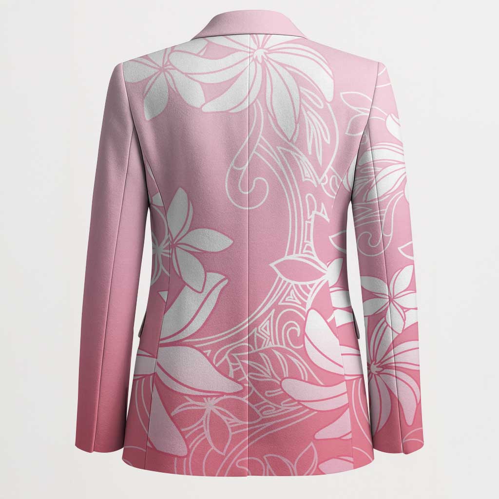 Tiare Tahiti Blazer Pink Polynesia Motifs - Polynesian Pride