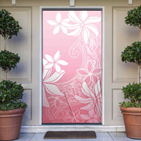 Tiare Tahiti Door Cover Pink Polynesia Motifs - Polynesian Pride