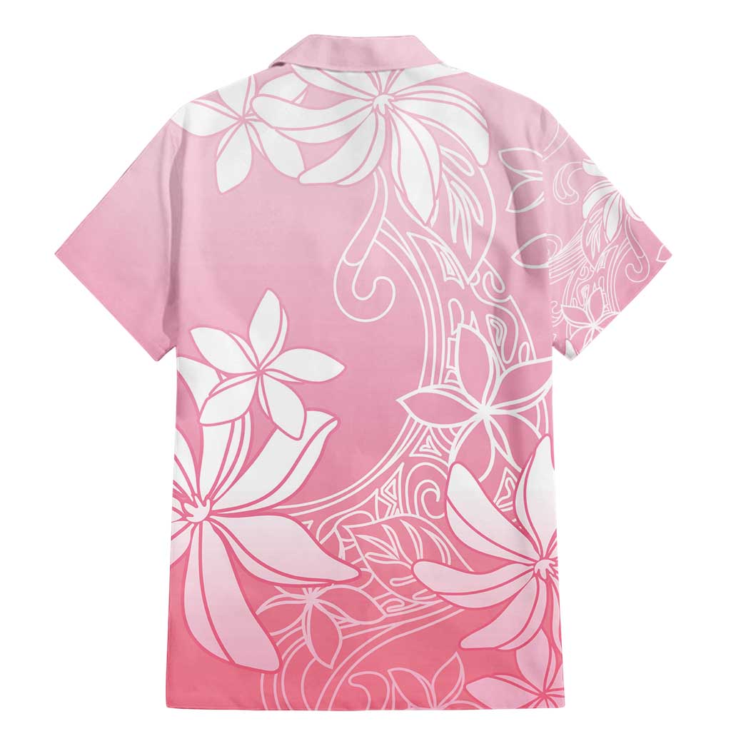 Tiare Tahiti Family Matching Mermaid Dress and Hawaiian Shirt Pink Polynesia Motifs - Polynesian Pride