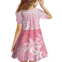 Tiare Tahiti Family Matching Off Shoulder Maxi Dress and Hawaiian Shirt Pink Polynesia Motifs - Polynesian Pride