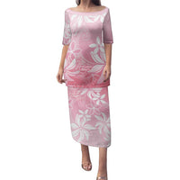 Tiare Tahiti Family Matching Puletasi and Hawaiian Shirt Pink Polynesia Motifs - Polynesian Pride